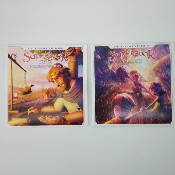 Superbook DVD Set Jesus Friend of Sinners & Rescued - Picture 9 of 9